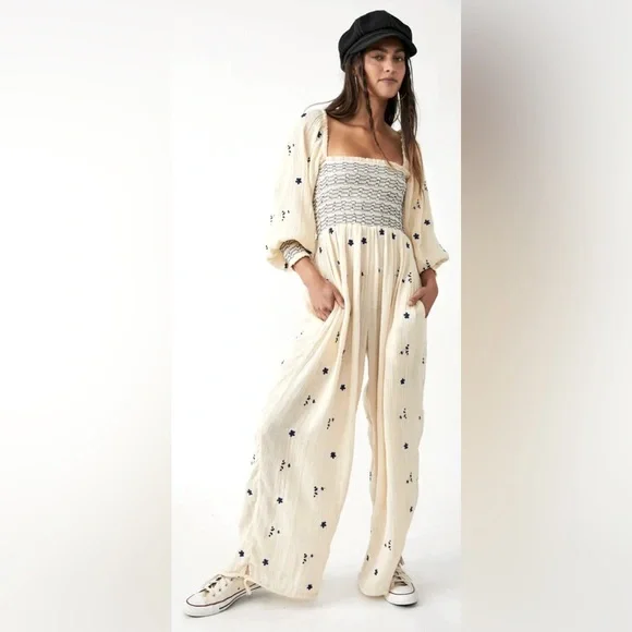 FP Dahlia Embroidered Jumpsuit - Picture 1 of 8